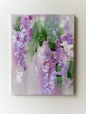 Original Acrylic Painting 'Elegant Wisteria'