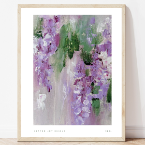 A4 POSTER - Falling Wisteria