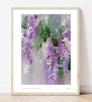 A4 Poster - Falling Wisteria