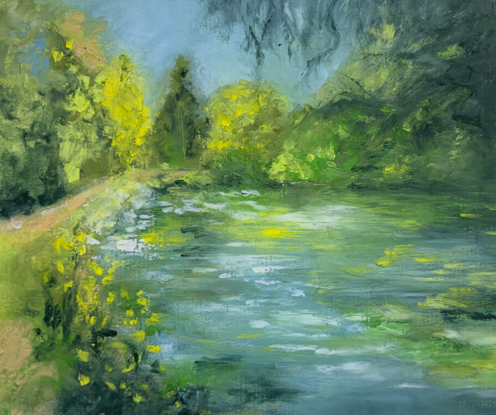 Original oil pastel painting by Tina Hunter.